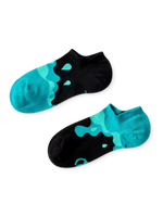 Calcetines sneakers alegres Gotas de agua turquesas