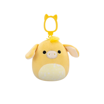 Squishmallows Clip-On Gavyn el Burro Amarillo, 9 cm