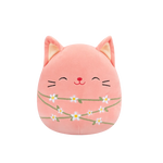 Squishmallows Wilka el Gato Melocotón Envuelto en Tallos de Flores, 20 cm