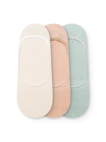 Calcetines invisibles clásicos, Playa de arena, 3 pares