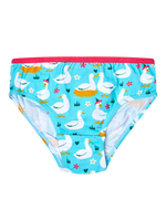 Bragas alegres para niña Gansos y flores