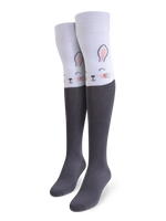 Calcetines alegres por encima de la rodilla Conejo