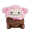 Squishmallows Brina la Pie Grande Bañada en Chocolate con Pajarita Rosa, 20 cm