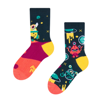 Calcetines infantiles alegres Extraterrestres