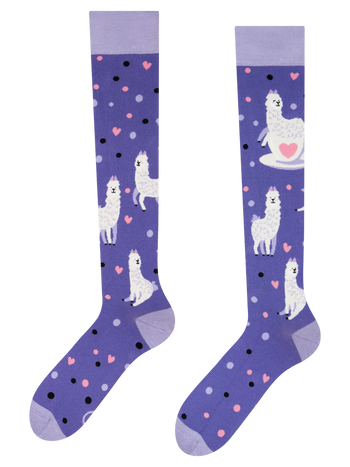 Calcetines hasta la rodilla alegres Amor por las llamas