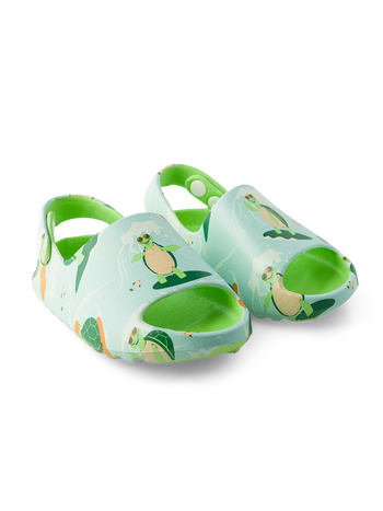 Zuecos infantiles alegres chunky Tortuga surfeadora