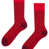 Calcetines estampados Rojo oscuro y amarillo