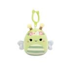 Squishmallows Clip-On Sybil la Abeja Verde, 9 cm