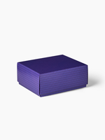 Caja regalo con estampado violeta