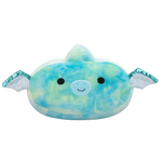 Squishmallows Stackables Reid el Pterodáctilo Verde Turquesa con Alas Brillantes, 30 cm
