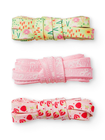 Cordones alegres, 3 uds., Jardín de flores