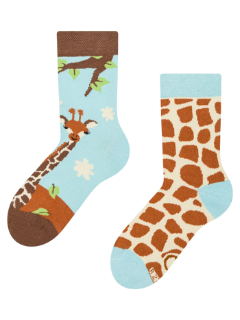 Calcetines infantiles alegres Linda jirafa
