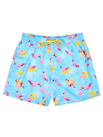 Bermudas alegres para hombre Flamenco de vacaciones