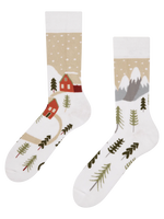 Calcetines de invierno alegres Tierra de nieve