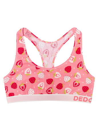 Bralette alegre para mujer Fresas dulces