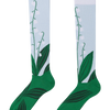 Calcetines alegres hasta la rodilla Lirios del valle