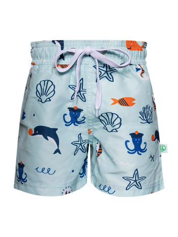 Bermudas alegres para chico Amigos del mar