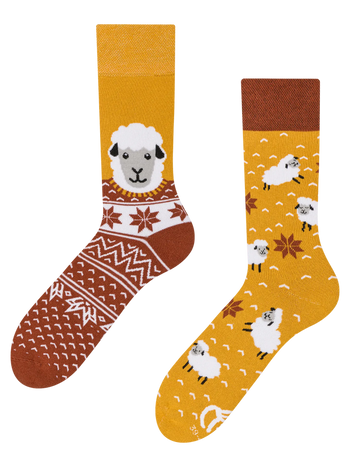 Calcetines de invierno alegres Ovejas con sudadera