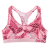 Bralette alegre para mujer Hojas rosas