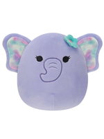 Squishmallows Anjali, el Elefante Morado con Alfiler de Flor, 20 cm