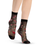 Calcetines de nailon alegres Amor folclórico
