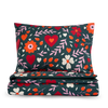 Juego de cama alegre Amor floral