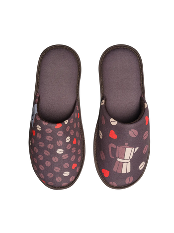 Pantuflas alegres Amor cafetero