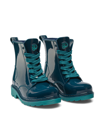 Botas de agua infantiles alegres Azul esmeralda