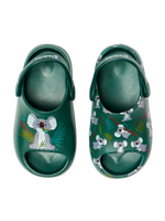 Zuecos chunky infantiles alegres Koala y hojas