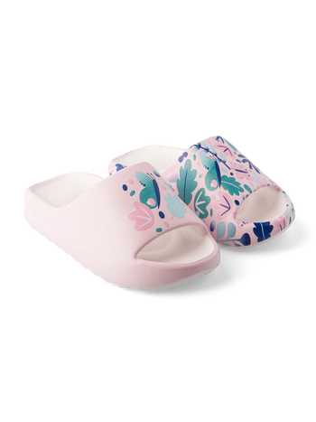 Sandalias infantiles alegres chunky Hojas y mariposas