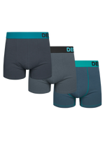 Bóxeres para hombre, paquete de 3 ud. Elegancia en gris