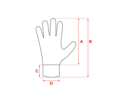 Guantes de punto