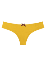 Bragas brasileñas para mujer amarillo mostaza