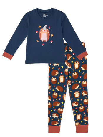 Pijama infantil alegre Erizo y hongos