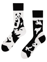 Calcetines alegres Panda abstracto