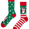 Calcetines de invierno alegres Hola, pingüino
