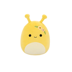 Squishmallows Zarina La Babosa Amarilla de Plátano con Flores, 20 cm