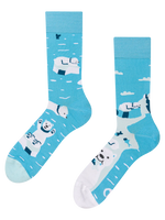 Calcetines alegres Oso polar pescador