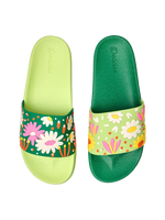 Chanclas alegres Jardín de flores