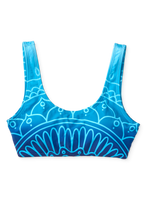Top alegre de bikini deportivo Mandala de agua