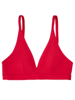 Bralette triangular sin costuras Rojo pasión