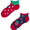 Calcetines tobilleros alegres para niños Fresas felices