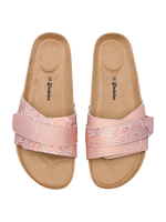 Sandalias con suela de corcho para mujer Mandala beige