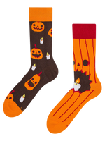 Calcetines alegres Calabaza y velas