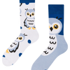 Calcetines de invierno alegres Búho nival