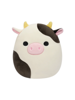 Squishmallows Connor, la Vaca Blanca y Negra, 20 cm