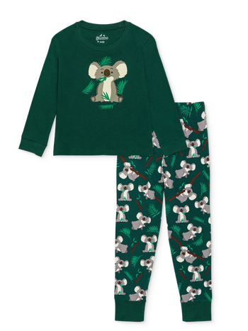 Pijama infantil alegre Koala y hojas