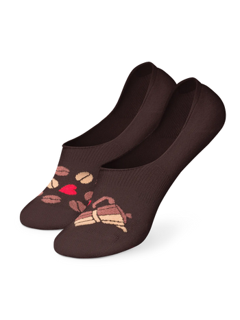 Calcetines invisibles alegres Amor cafetero