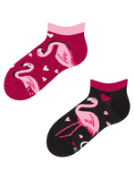 Calcetines infantiles tobilleros alegres Flamencos y corazones