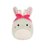 Squishmallows Coralie la Lebrílope Crema con Barriga Peluda, 20 cm